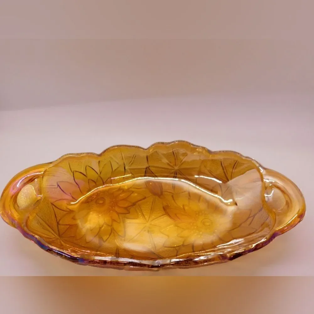 Carnival Glass pretty marigold
